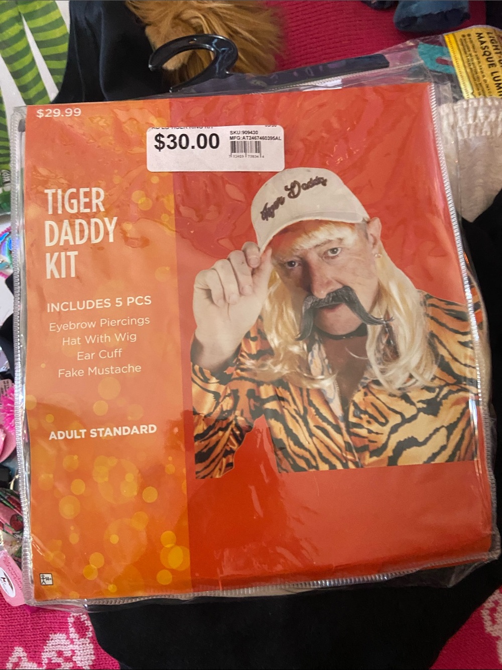 Tiger Daddy Costume Kit - Orange